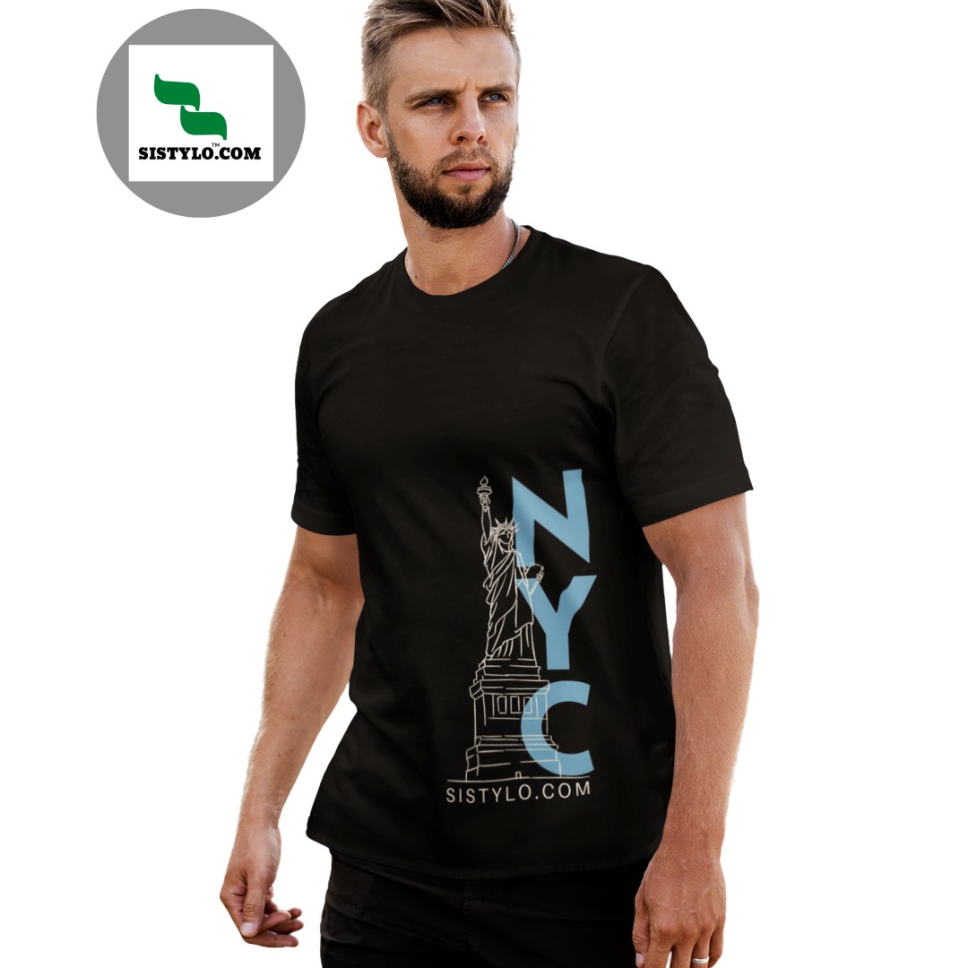 LIBERTY NYS Printed Black T-Shirts – Sistylo.com